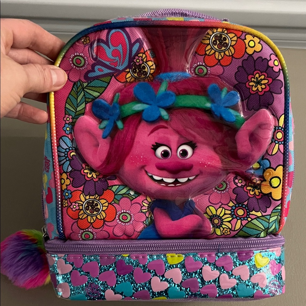 Trolls Pink and Purple Kids Backpack